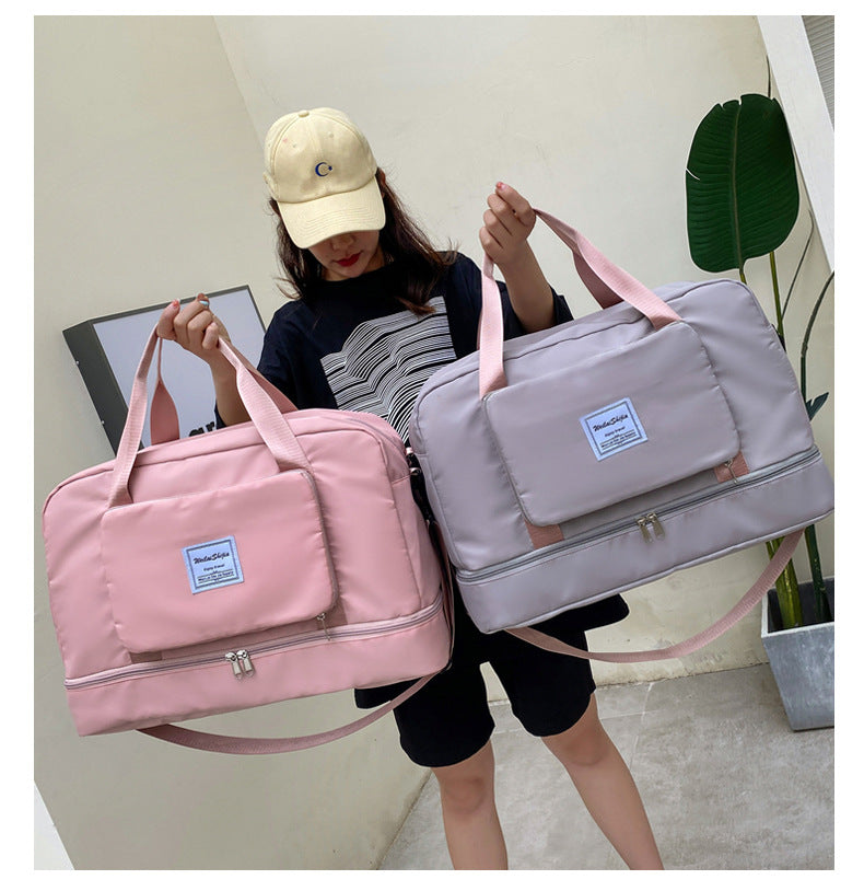 Foldable Travel Duffel Bags Sports Gym Tote Bag Women